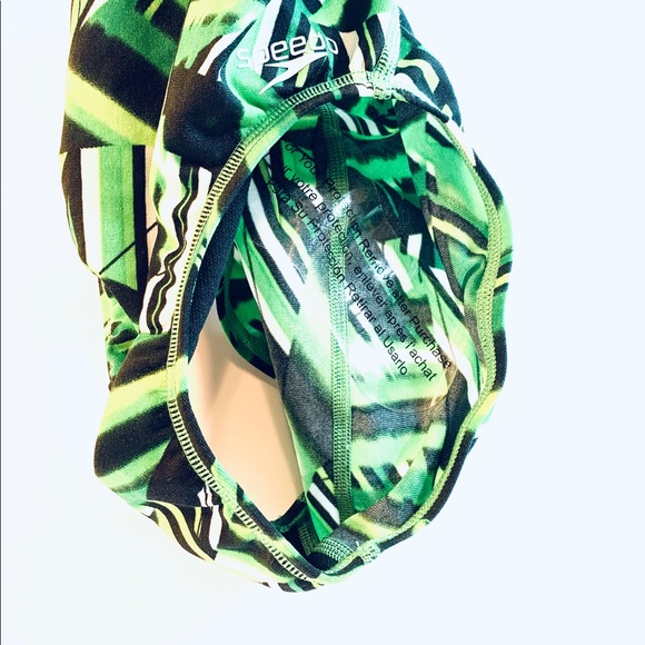 Speedo Train III Youth Kelly Green 1PC Swimwear - Picture 3 of 3